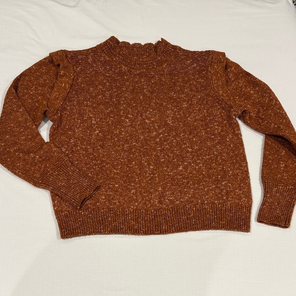 a.n.a Women's Rust Marled Turtleneck Sweater